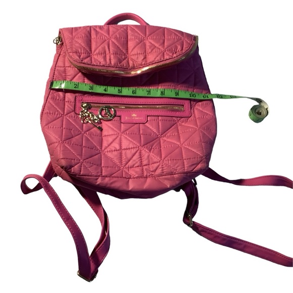 JUICY COUTURE Hot Pink with Gold Detail Purse Backpack - Picture 8 of 16